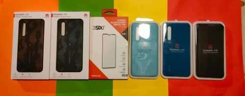Huawei P30 Accessories Bulk Buy - 5 Covers and a Glass Protector - Sealed and New