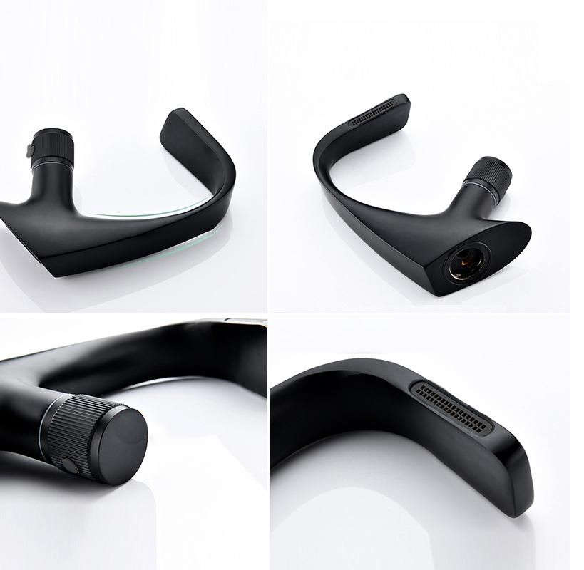 Hot & Cold Brass Waterfall Bathroom Basin Mixer