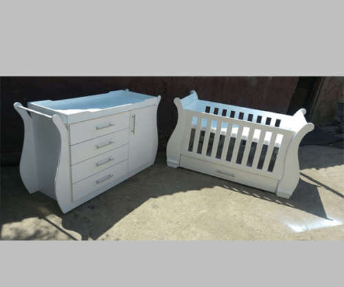 Nursery Baby Cot and Compactum