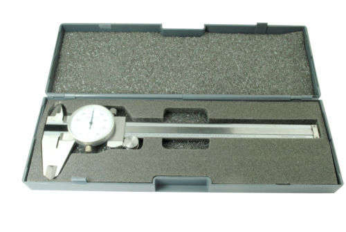 Metric Dial Caliper Vernier Micrometer (150mm = 15cm) Stainless Steel + Case