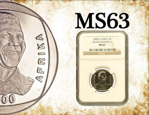 Nelson Mandela "Smiley" 2000 R5 MS63 (NGC Graded)