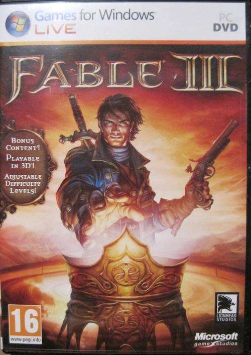 Fable 3 and Fable the lost chapters PC games (Both for 1 Price)