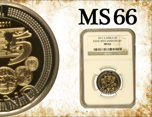 SARB 2011 R5 MS66 Coin (NGC Graded)