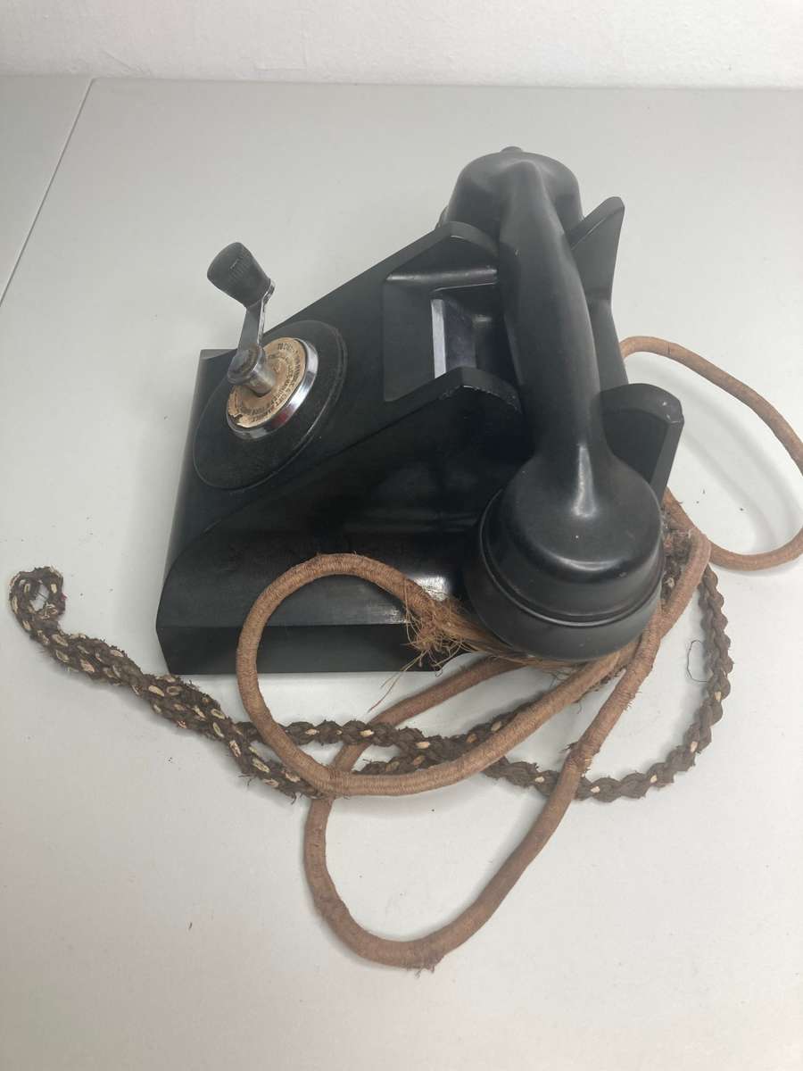 Antique collectable Old slinger  telephone Make Ericsson England