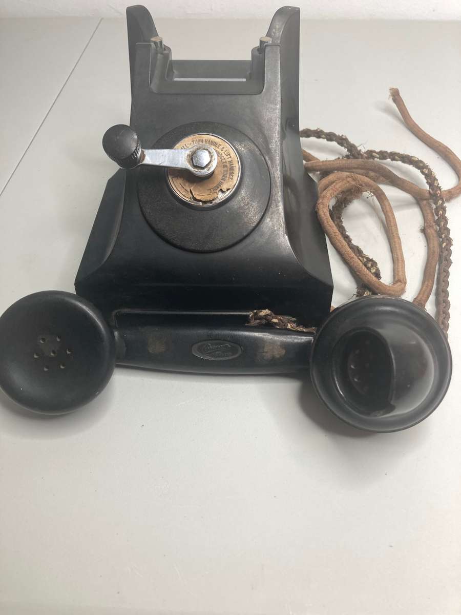 Antique collectable Old slinger  telephone Make Ericsson England