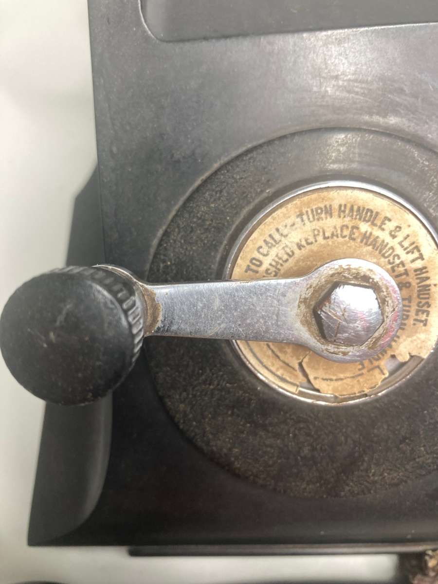 Antique collectable Old slinger  telephone Make Ericsson England