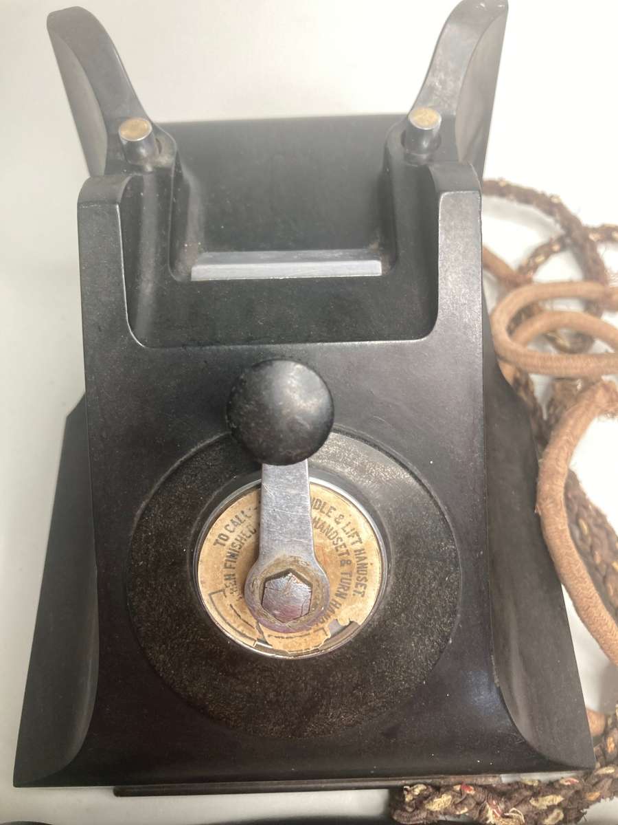 Antique collectable Old slinger  telephone Make Ericsson England