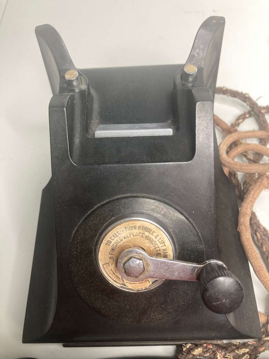 Antique collectable Old slinger  telephone Make Ericsson England