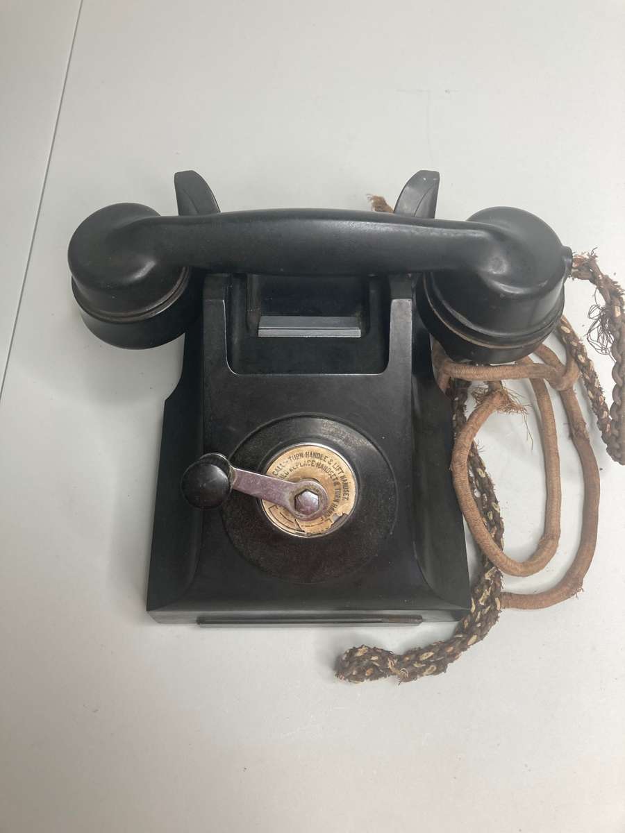 Antique collectable Old slinger  telephone Make Ericsson England