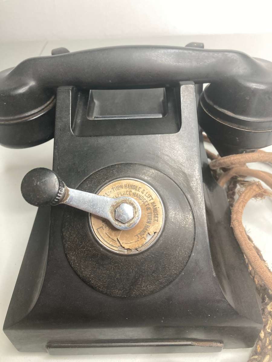 Antique collectable Old slinger  telephone Make Ericsson England