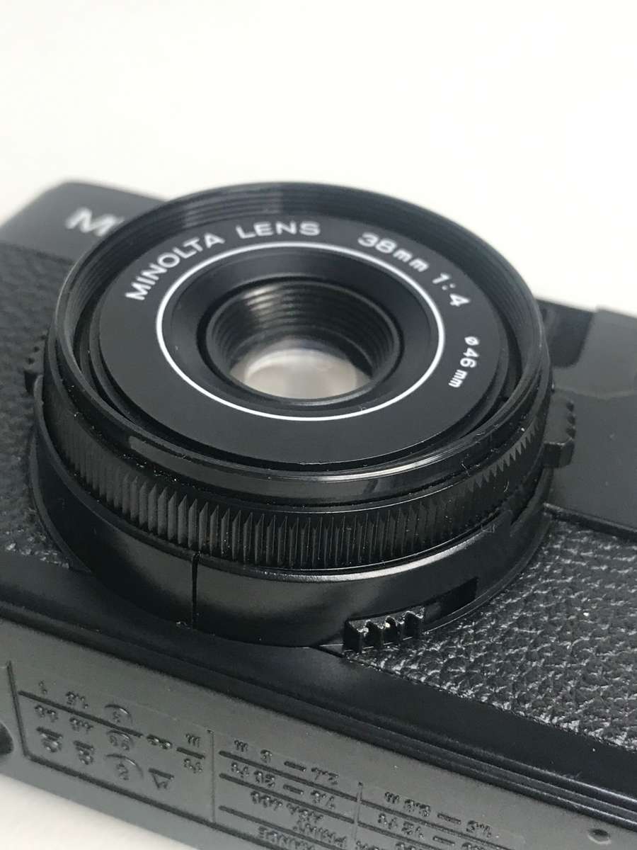 Minolta Hi Matic GF Film Camera Flash with Leather Case