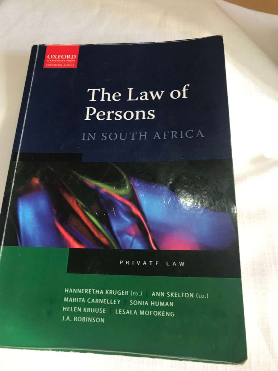 The Law of Persons in South Africa