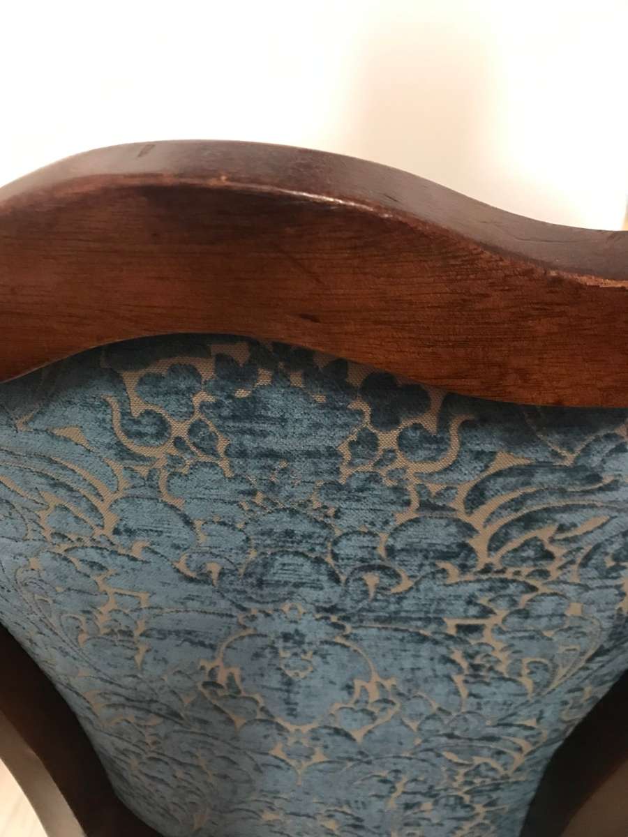 Antique Victorian High Back Diningroom chair Darkwood