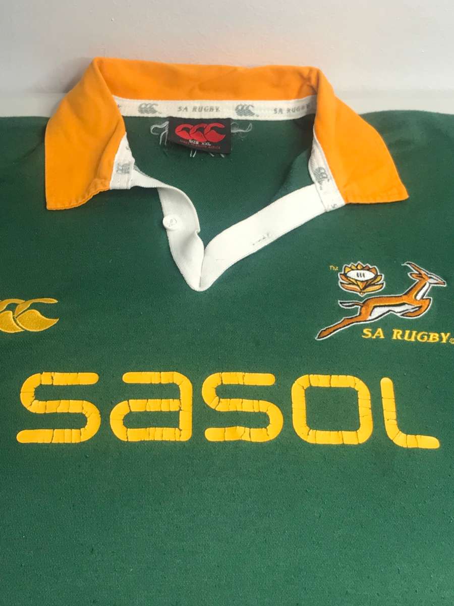 Rugby Springbok Shirt/Jersey Sasol XXL