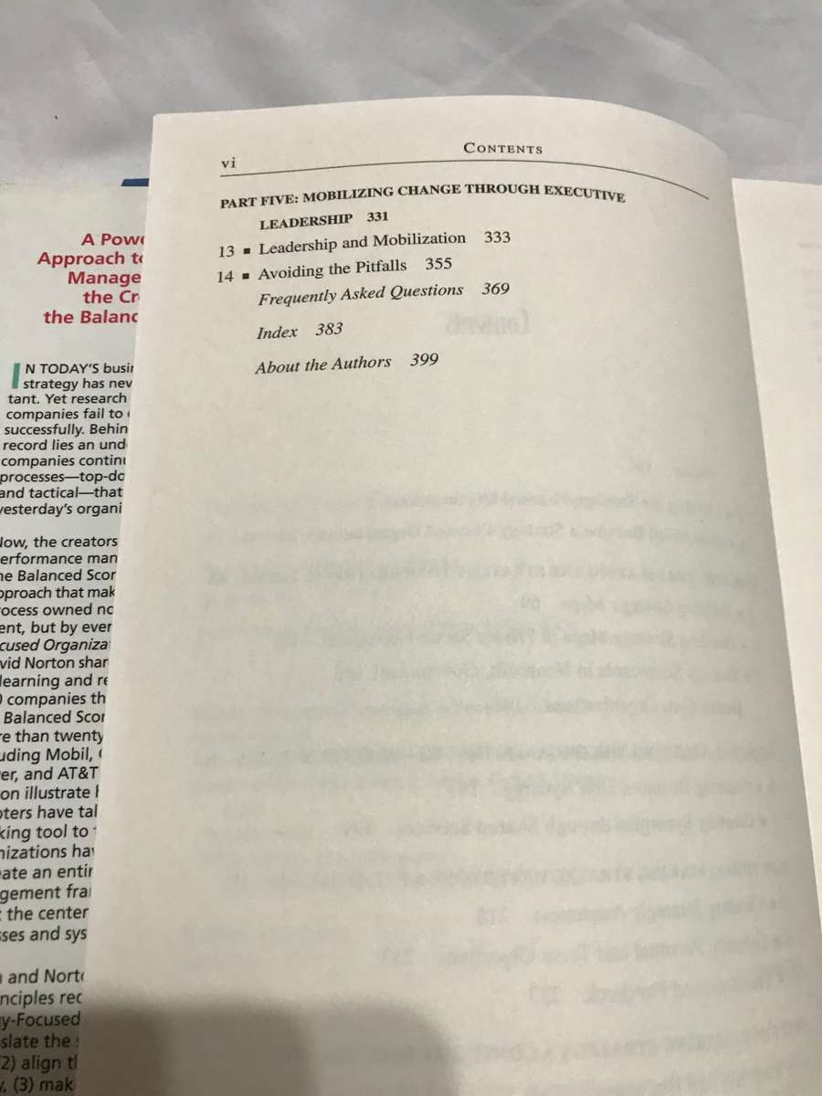 The Strategy-Focused Organization Robert S Kaplan Harvard Business School Press