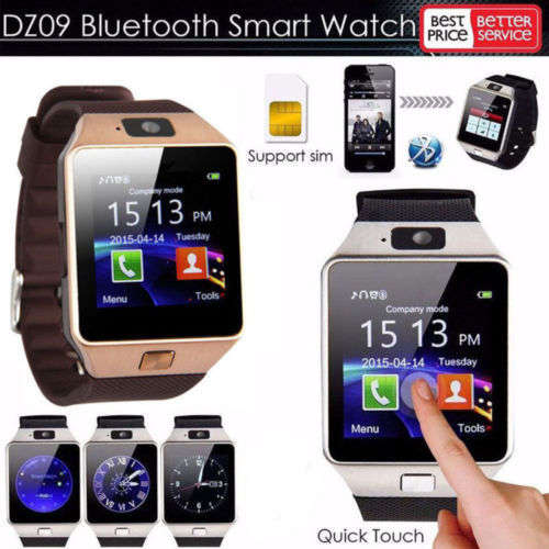 DZ09-Bluetooth-Smart-Watch-Phone-Mate-GSM-SIM-For-Android-iPhone-Samsung-HTC-LG  DZ09-Bluetooth-Sma