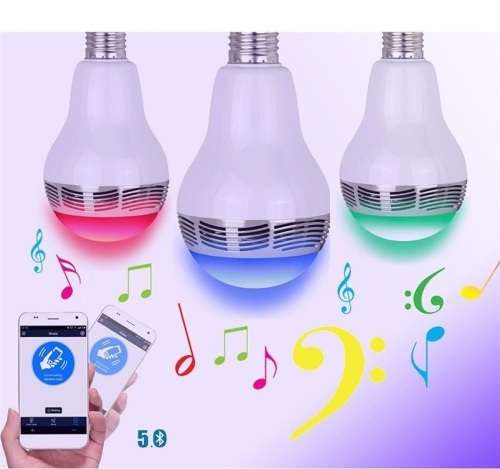 LED Smart Bulb RGB Light Wireless Music Bluetooth LED Lamp For Android IOS
