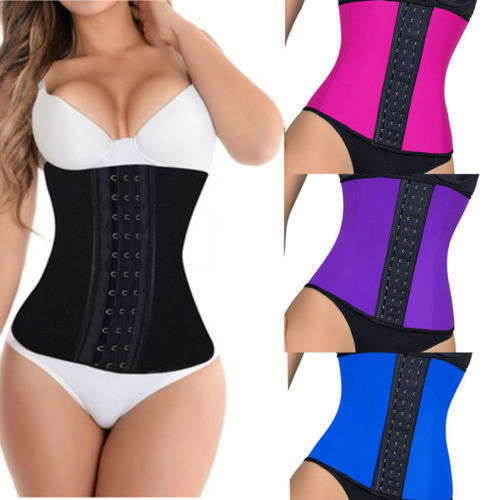 Sport Latex Waist Trainer Cincher Underbust Corset Body Shaper Shapewear