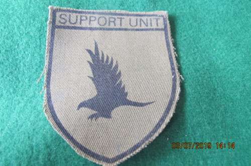 RHODESIA - BUSH WAR. -BSAP SUPPORT UNIT 1ST PATTERN