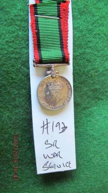 RHODESIA - MINIATURE MEDAL - SOUTHERN RHODESIA WAR MEDAL