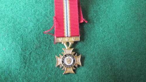 RHODESIA - BUSH WAR - MINIATURE MEDAL - THE GRAND CROSS OF VALOUR MEDAL