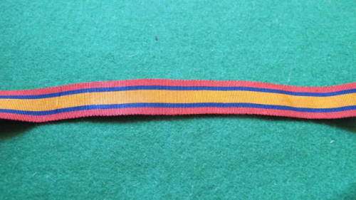 SOUTH AFRICA - QUEENS SOUTH  AFRICA MEDAL  - MINIATURE - 15CMS RIBBON - (FREE SHIPPING IN S, AFRICA)
