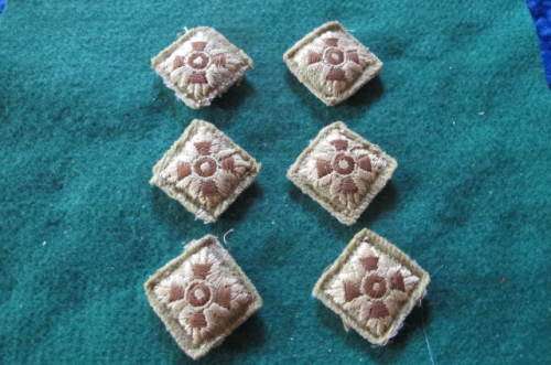BRITAIN-  WW2 - SET OF CLOTH CAPTAINS PIPS
