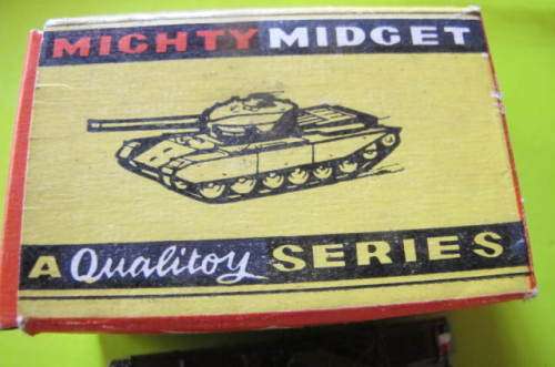 MODEL AUTOMOBILES - MIGHTY MIDGET -2 GERMAN TANKS - # 14  MADE IN ENGLAND- BOXED