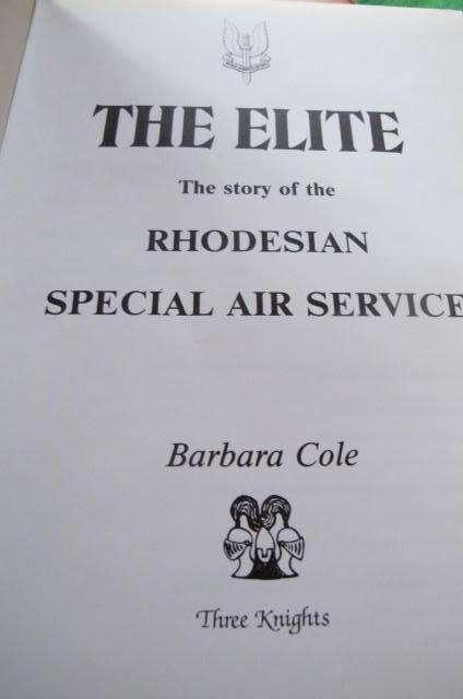 RHODESIA - THE ELITE HARDBACK THE STORY OF THE RHODESIAN SAS - BARBARA COLE - GOOD CONDITION
