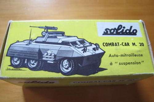 SOLIDO - NUMBER 208 - COMBAT CAR M-20 - BOXED NEVER PLAYED