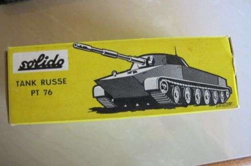 SOLIDO - NUMBER 207 - TANK RUSSE PT 76 TANK BOXED NEVER PLAYED
