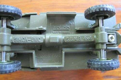 SOLIDO - NUMBER 235 -  SIMCA - UNIC S.U.M.B. 4 X 4  TRUCK AND CANNON BOXED NEVER PLAYED