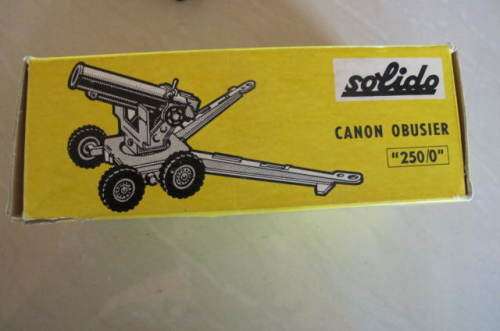 SOLIDO - NUMBER 206 -  CANON OBUSIER  BOXED NEVER PLAYED