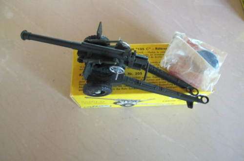 SOLIDO - NUMBER 205 -  CANON DE 105 MM  BOXED NEVER PLAYED