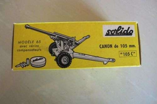 SOLIDO - NUMBER 205 -  CANON DE 105 MM  BOXED NEVER PLAYED