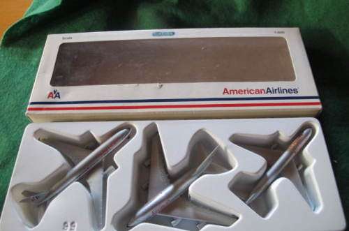 MODELS - AMERICAN AIRLINES - SCHABAK - BOEING 747-SP / BOEING 767-300 / BOEING 777 MODELS BOXED
