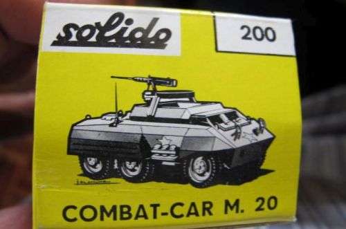 SOLIDO - NUMBER 200  - COMBAT CAR M 20 BOXED NEVER PLAYED
