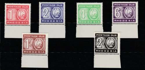 Rhodesia Unmounted Mint on cards SG R170