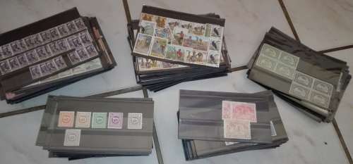 Huge lot of 340 Stock Cards with world Stamps