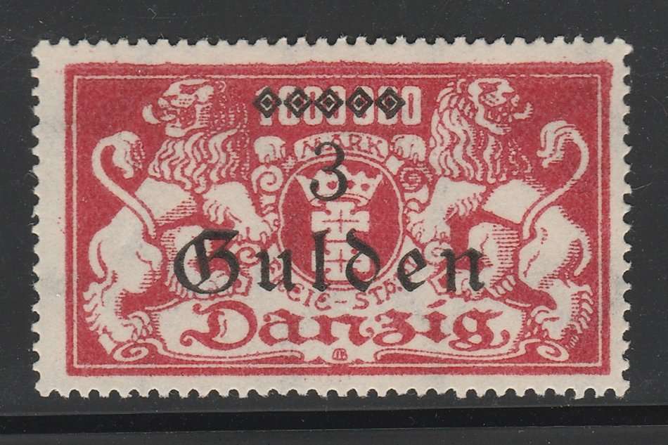 Danzig 1923 3 Gulden Michel 191 Hinged Mint R480