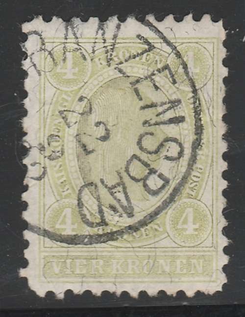 Austria 1899 4Kr Perf 10.1/2 Michel 83B Top Value Fine Used R600