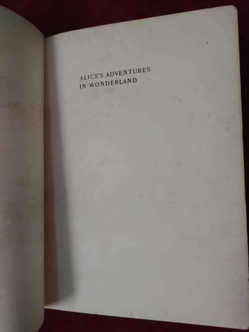 Alice`s Adventures In Wonderland (Rackham First Edition)