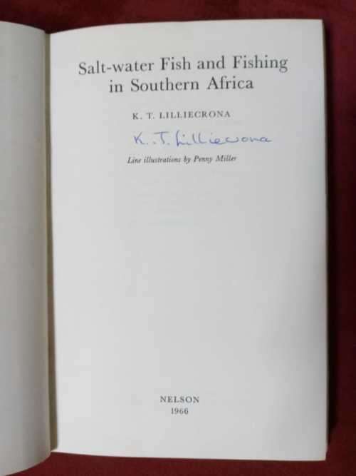 Salt-water Fish and Fishing in Southern Africa (signed copy)