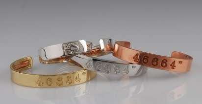 Mandela Silver Bangle 46664 - Limited Edition