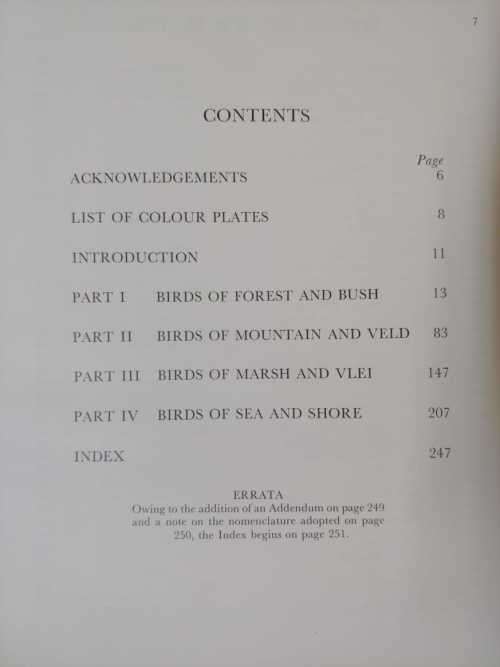 Calburn`s Birds of Southern Africa