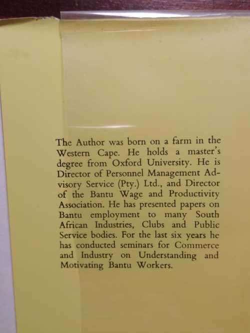 Understanding and Motivating the Bantu Worker