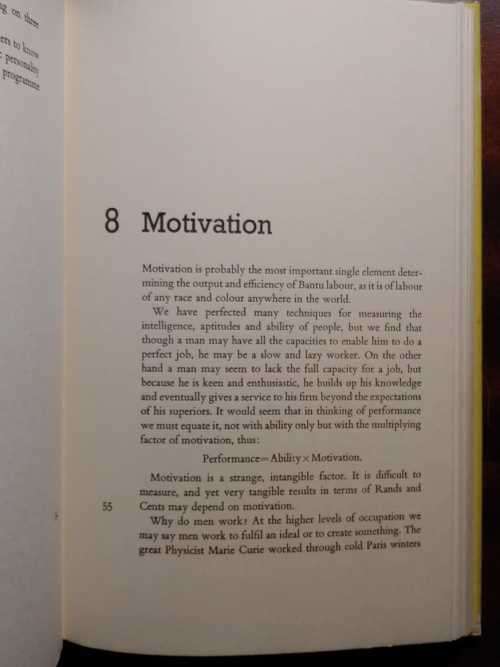 Understanding and Motivating the Bantu Worker