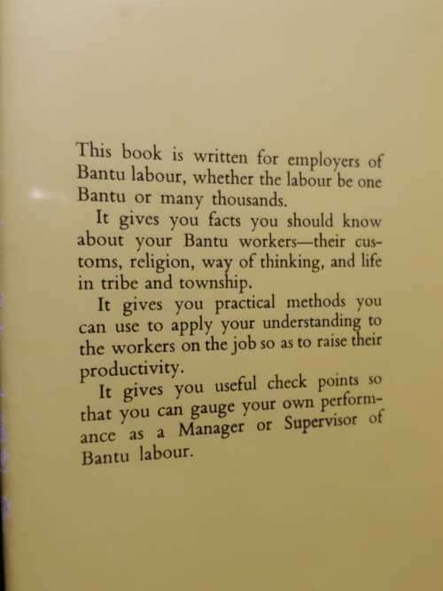 Understanding and Motivating the Bantu Worker