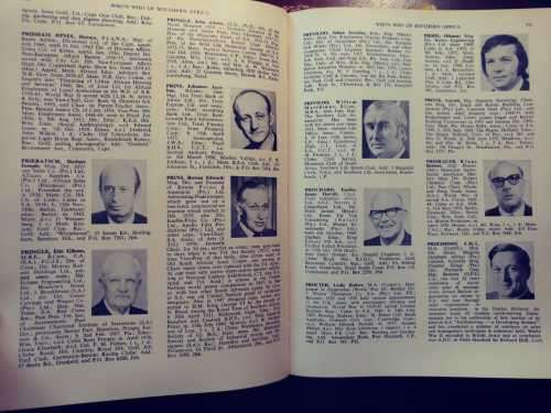 Who`s Who of Southern Africa 1974