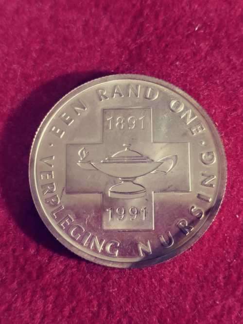 1991 S. Africa R1 Nursing/Verpleging - silver proof